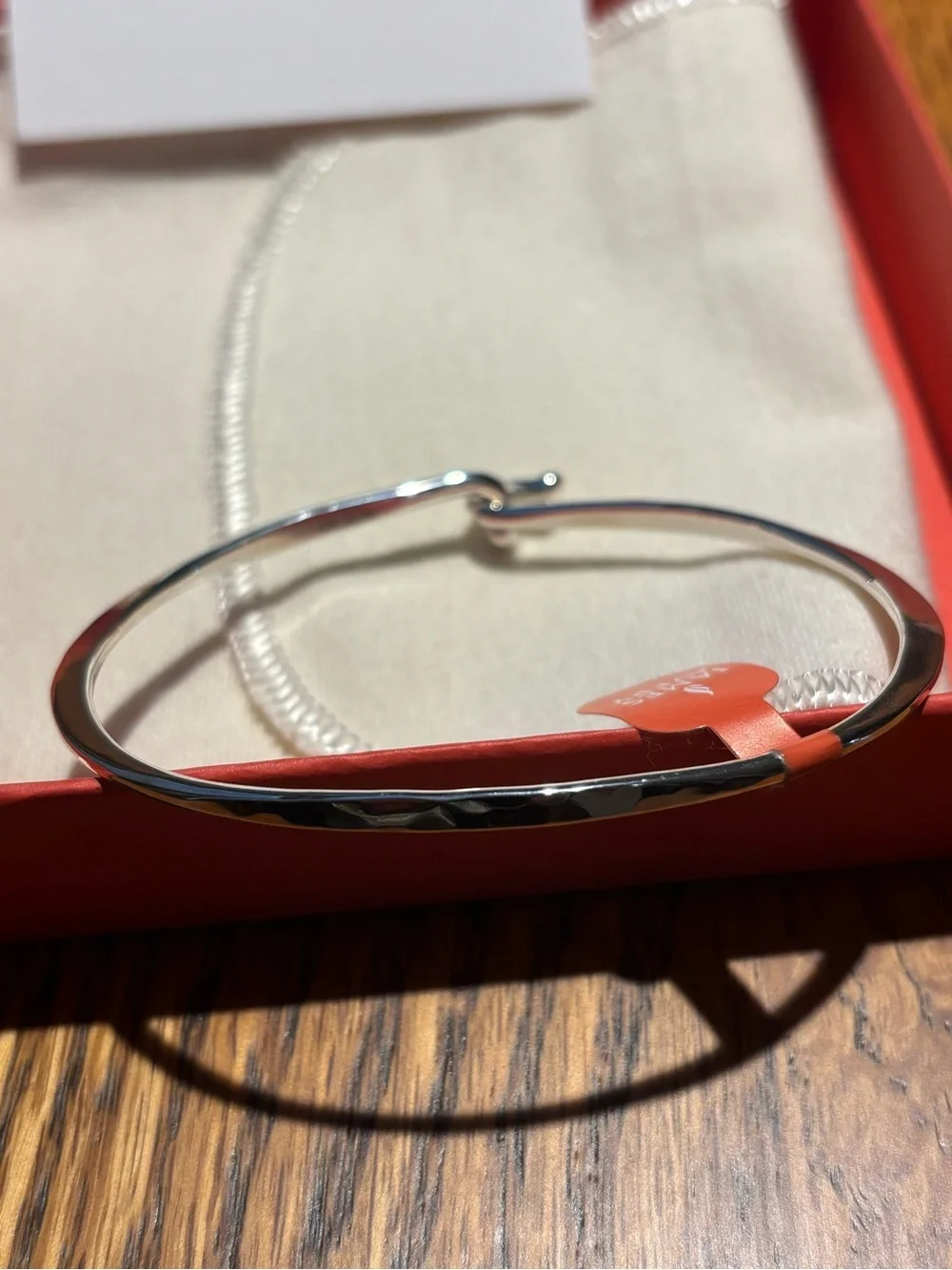 James Avery Sterling Hammered Hook On Bracelet - NWT
